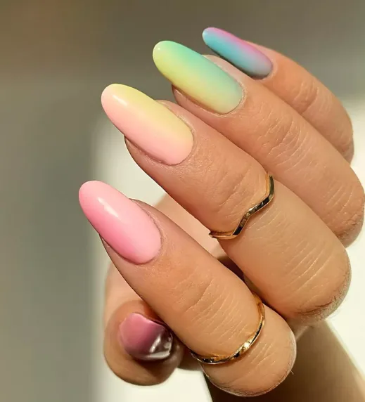 Pastel Gradient Nails